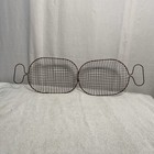 Vintage Rustic Primitive Wire Egg Gathering Basket Hand Made Farm Decor 
