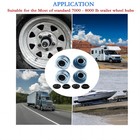 Lxjzcp Trailer Hub Cap - Dust Caps 4pk    2 44 trailer Axle Dust Cap  Silver 