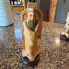 Vintage Chinese Eight Immortals Carved Boxwood Set Republic Period