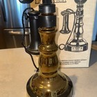 Vintage Jim Beam 1897 Desk Set Ceramic Antique Telephone Empty Decanter W  Box