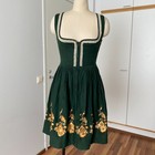 1980s Bvarian Embroidered Trachten Dress German Folk Alpine Oktoberfest Dirndl