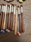 Vintage Lot Of 42 Wooden Lace Bobbins 