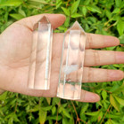 Clear Quartz Tower Point   White Crystal Obelisk Healing Crystal Home Decor
