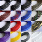 Pet Nylon Expandable Braided Tube Sleeve Sheath Dense For Cable Wire Dia 40-50mm