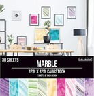 Cardstock Paper Pad Marble 12  X 12  30 Sheets Crafting Versatile Projects
