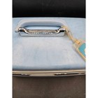 Vintage Samsonite Profile Train Case Blue Hard Shell Makeup Vanity Suitcase