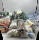 Huge Lot Of  Vtg Latch Hook Rug Yarn Multi Brands   Colors   7  Pounds