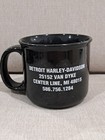 Harley Davidson Black Speckled Coffee Mug With Logo 14 Oz Detroit  Michigan 