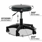 Adjustable Beauty Salon Spa Massage Bed Tattoo Table Chair With Stool Set Black