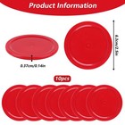 10 Pcs Air Hockey Pucks 2 5 Inch Air Hockey Puck Set For Air Hockey Table Red   