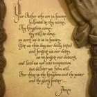 The Lord s Prayer Carved Wood Framed Wall Art Hanging Plaque W  3d Praying Hand