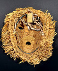 Exceptional Western Ny 12    Seneca Corn Husk Mask excelent vintage old Tags Verso