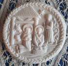 New Springerle Speculaas Gingerbread Marzipan Butter Cookie Press Mold Nativity