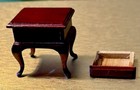 Vintage Antique Side Table dollhouse Miniature wood free Shipping