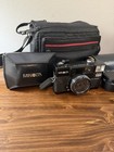 Minolta Hi-matic Af2 35mm Film Camera Kit Tested Flash Works   Lens Accessories