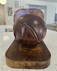 Antique Vintage Handcrafted Wooden Bookend 6 5 Tall Hand Carved Wood