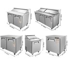 1 2 3 Doors Sandwich Salad Prep Table Undercounter Refrigerator Worktop