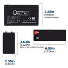 Mighty Max 12v 6 5ah Agm F2 Replaces Apc Back-ups Models Bn650m1  Be600m1-lm