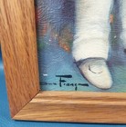 Vtg Wood Framed Pair Of Ozz Franca Prints-big Eyed Children 16  X 18 