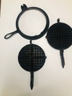 Cast Iron Waffle Iron Maker Ideal  8 With Bottom Base Ring