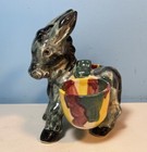 Vtg 50 s Japan Hand Paint Donkey Burro Double Planter Toothpick S p Holder Nos