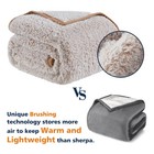 Soft Sherpa Fleece Blanket Reversible Plush Fluffy Large Blanket  Light Weigh   