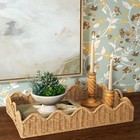 Recta Scallop Edge Wicker Tray - Threshold