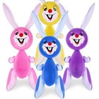  Rabbit Inflates  Set Of 4  3 Ft  Easter Bunny Inflates  Indoor And Outdoor 