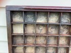 Antique Wooden Printers Drawer Hamilton Letterpress Type Shadow Box 16  X 17  J1