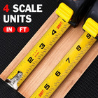 10 Pack Bulk Tape Measure 25 Ft With Fractions 1 8  Easy Read Retractable Measur