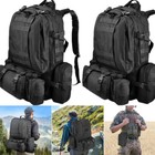 55l Outdoor Military Molle Tactical Backpack Rucksack Camping Bag Travel Hiking 