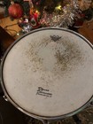 Pearl 6x14 mirror Chrome Steel Shell Snare Drum And Standremo Power Stroke As Is