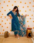 Pakistani Party Wear Kurti Pant Dupatta Set Indian Bollywood Women s Kurta Set