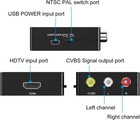 Hdmi To Rca Av Adapter Converter Cable Cvbs 3rca 1080p Composite Video Audio