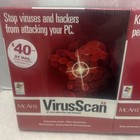 Mcafee Virus Scan Professional 6 0 2001  And Quick Clean 2 0 Vintage New Sealed