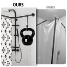 L Shaped Shower Curtain Rod   29 9 -39 8 x29 9 -39 8   Adjustable Curved Show   