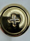 Vintage Estee Lauder Button Button Mirrored Powder Compact Lucidity Gold Tone