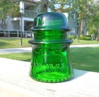 Excellent 7 Up Green Cd 122 Hemingray Glass Insulator