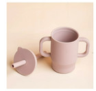 2pc Baby Feeding Cup Straw Water Bottle Sippy Cup Silicone Baby Learning