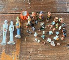 Large Mixed Halloween Miniature Figurine Lot Ghosts Witches Pumpkins Cats 90s