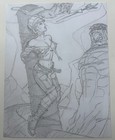 Rich Larson Steve Fastner Hand Drawn  Sexy Good Girl Original Comic Art Sketch