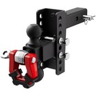 Adjustable Trailer Hitch  6  Drop rise With Shackle Fits 2  Receiver Only