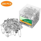 Large Safety Pins 2 2 Inches  56mm   Size 4  200 Pcs  Nickel - Plated Steel     