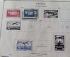 Old Album Pages Of Stamps From France      Stock  64