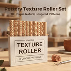 Clay Texture Rollers   10-pack Polymer Clay Texture Roller Set For Pottery   Cra