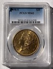 1898-s  20 Liberty Double Eagle Pre 33 Gold Pcgs Ms62