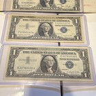 Lot Of 6 Us  1 Silver Certificates Blue Seal Mixed Series 1957   1935