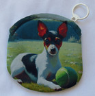 Toy Fox Terrier 4 5  Round Coin Purse
