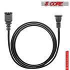 5core Ac Power Cord 10ft Us Polarized Male To Female 2 Prong Extension Cords