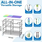 304 Stainless Steel Bathroom Toothbrush Holder Toothpaste Holder Stand Bathro   